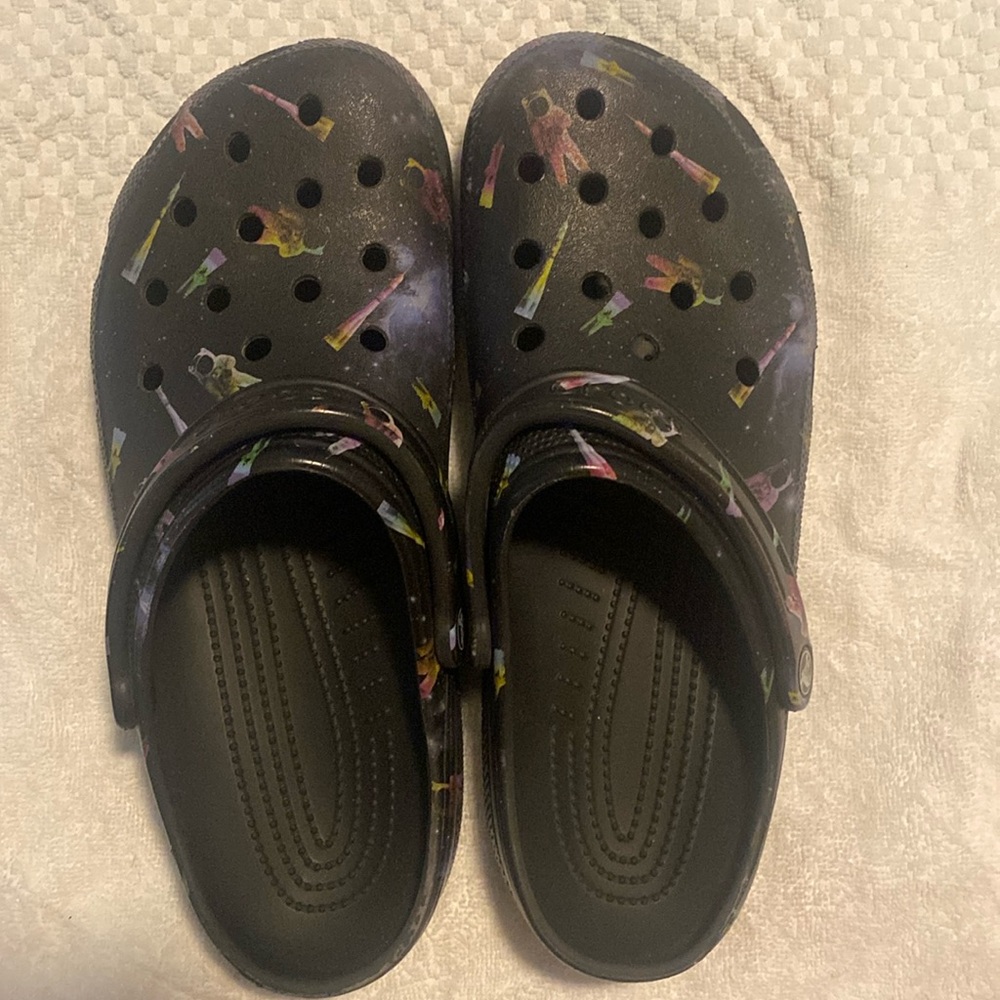 Astronaut crocs size 11 worn